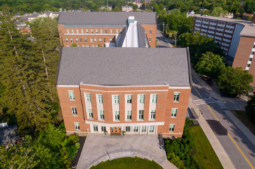 Paul College aerial shot.